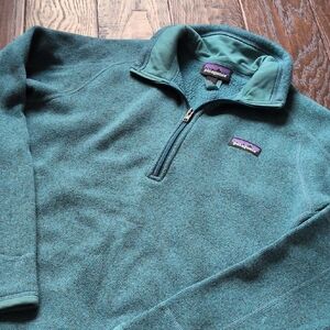 PATAGONIA I Teal Blue 1/4 Zip Better Sweater Fleece Pullover Top Jacket, L